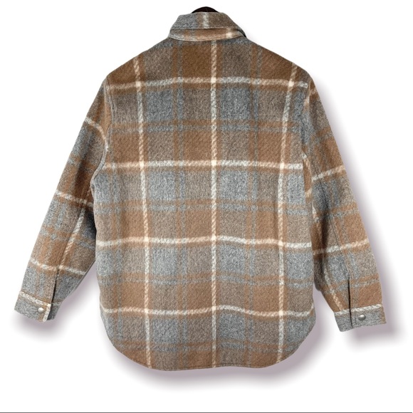 BlankNYC Plaid Shirt Mountain High Jacket Large EUC - Picture 9 of 12